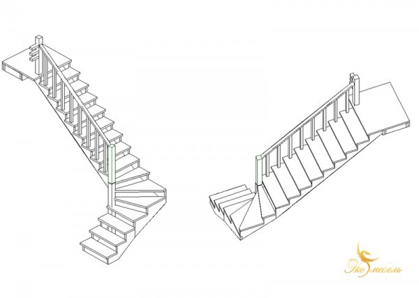 Эскиз лестницы